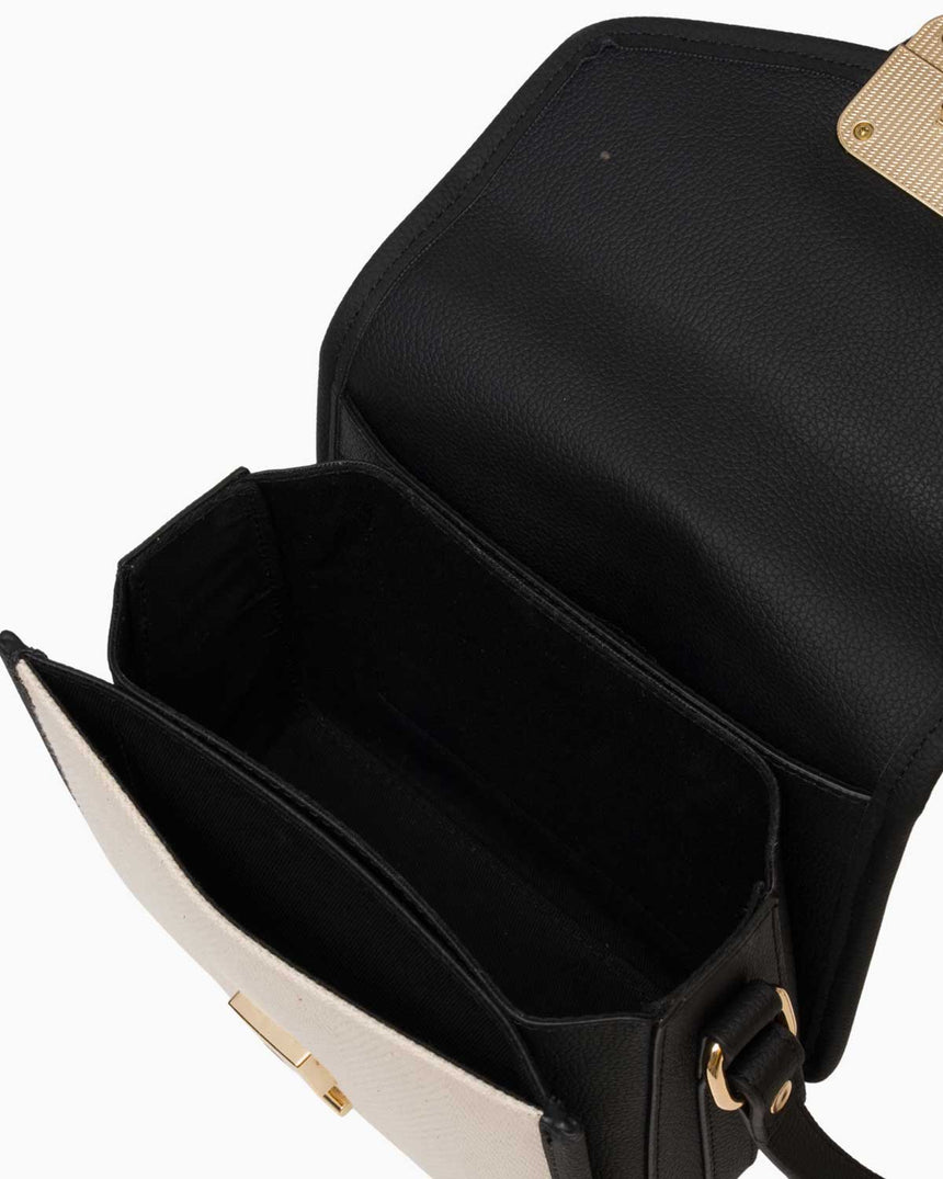 Nautica Logolu Omuz Çantası Bej - Siyah