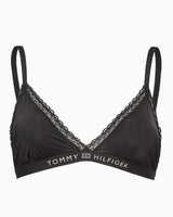 Tommy Hilfiger Unlined Triangle Bralet Black