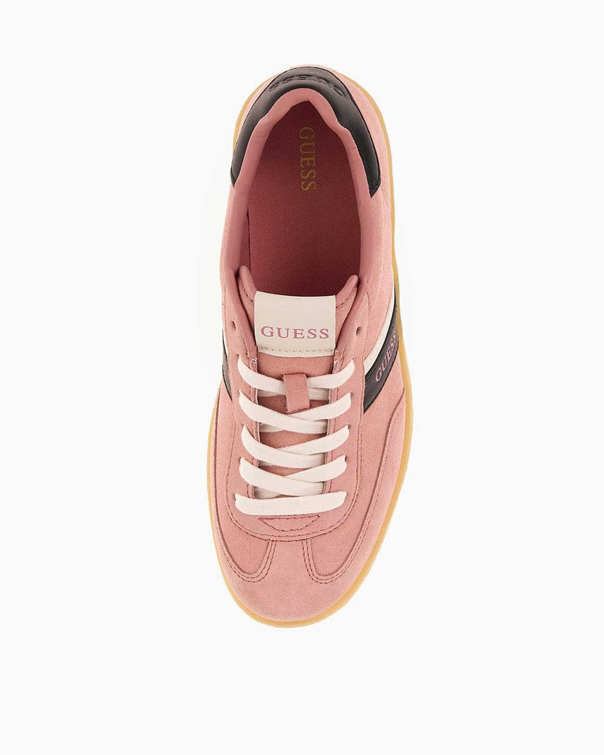 Guess Nolinas Nubuk Deri Sneaker Pink