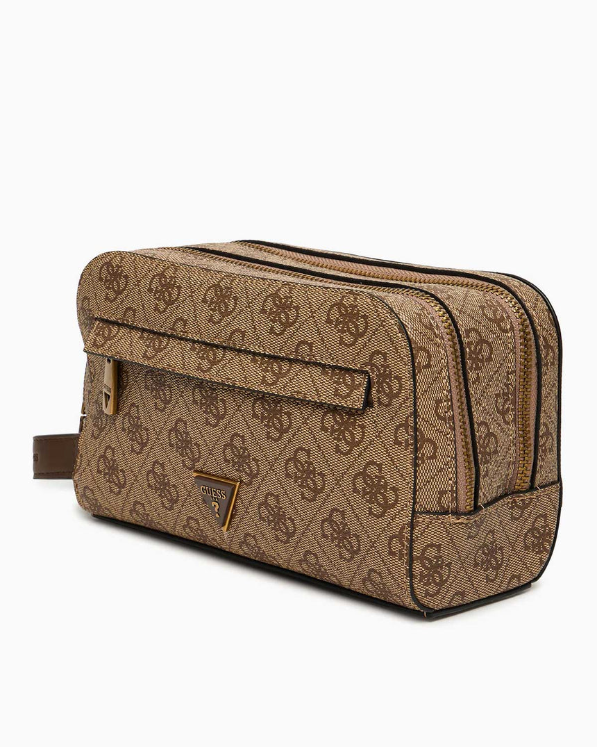 Guess Milano Erkek Makyaj Çantası Beige Brown