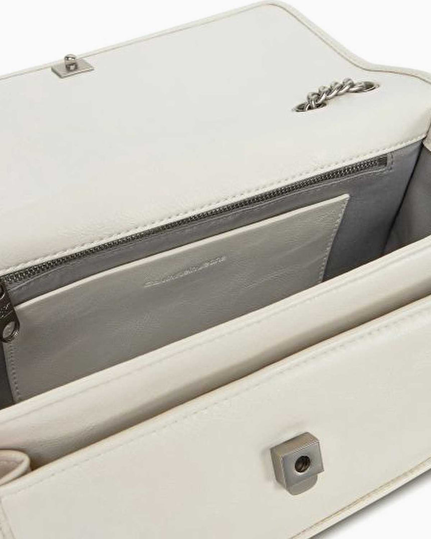 Calvin Klein Chain Flap Omuz Çantası Chalk