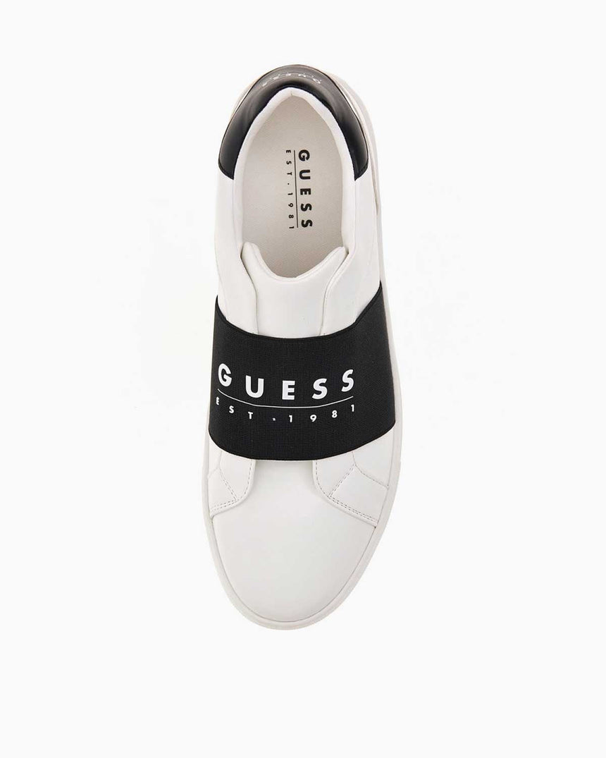 Guess Tosli Ön Logo Detaylı Sneaker White - Black