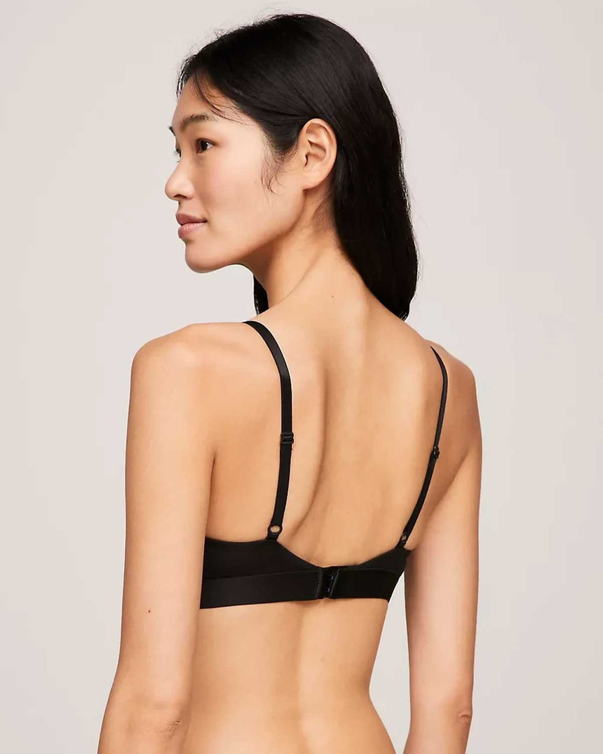 Tommy Hilfiger Unlined Triangle Bralet Black