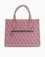 Guess Silvana 2 Compartmen El Çantası Apricot Rose Logo