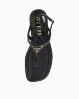 Guess Rainey4 Rugan Parmak Arası Sandalet Black