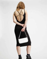 Calvin Klein Sculpted Shoulder Pouch Omuz Çantası White/Silver Logo