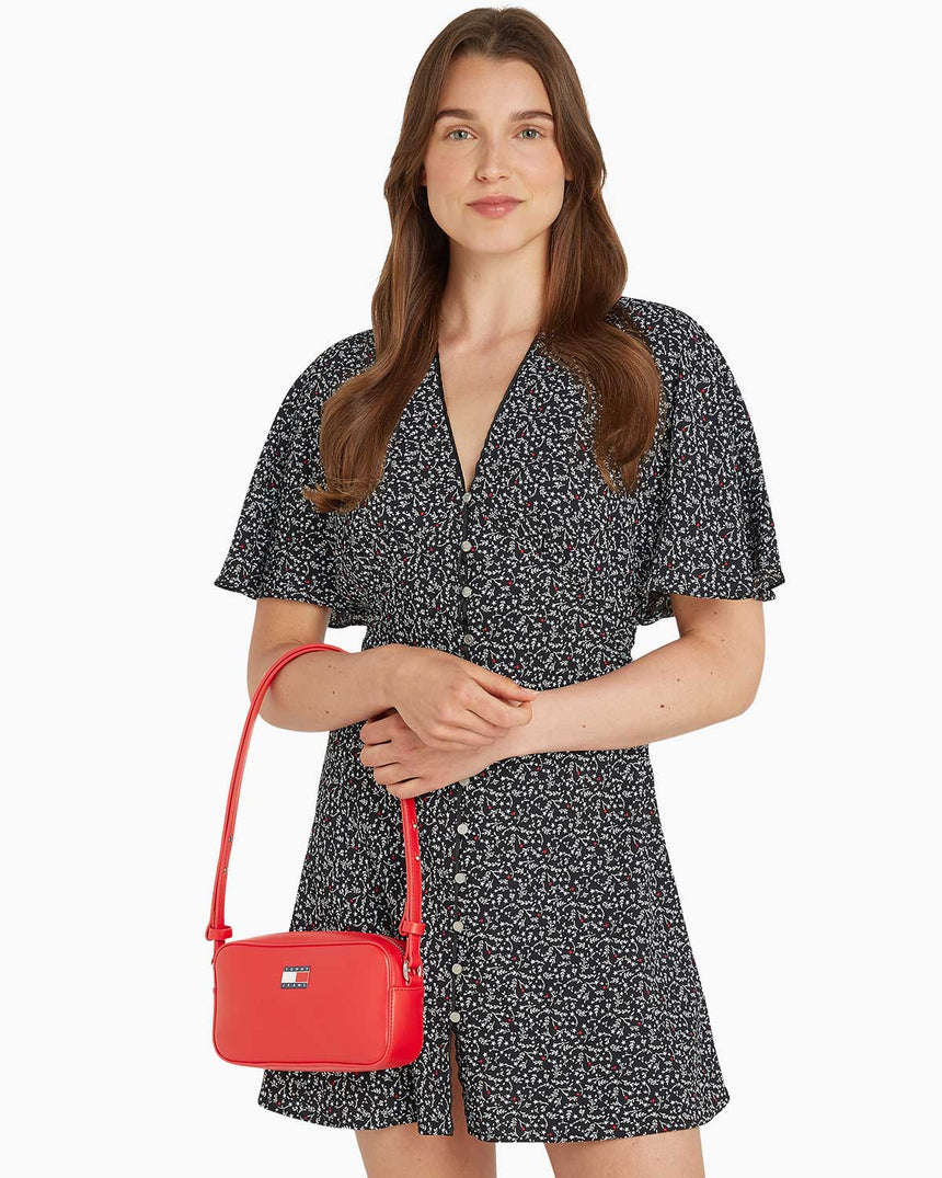 Tommy Hilfiger Ess Must Convertible Camera Bag Red Hot