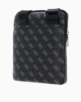 Guess Torino Monogram Logolu Çapraz Askılı Çanta Dark Black