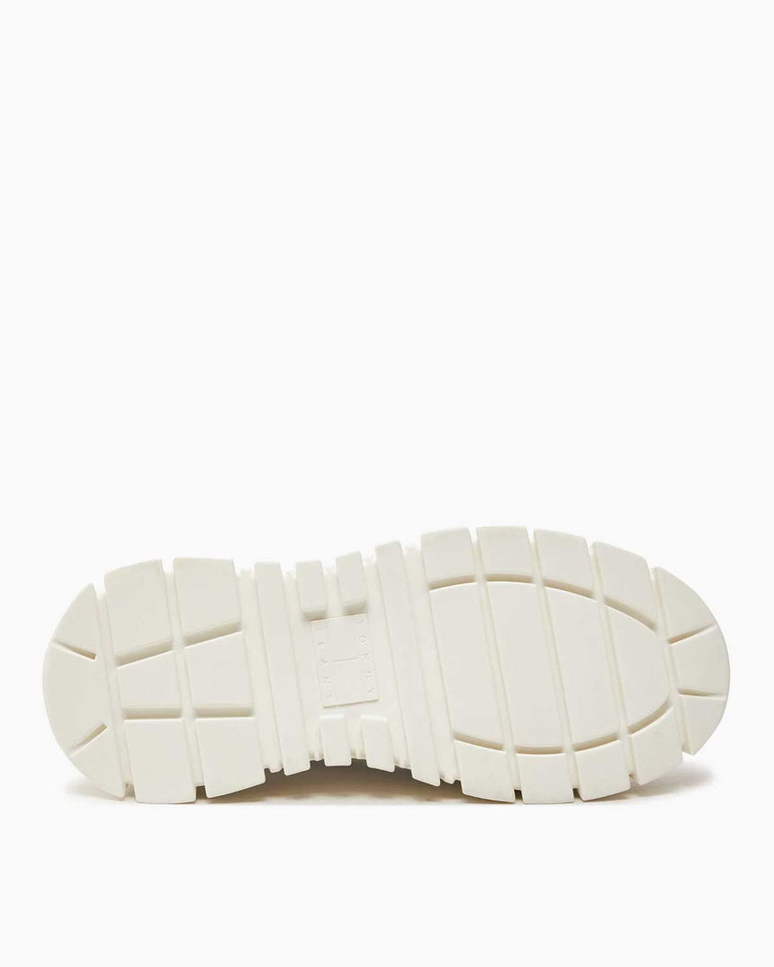 Tommy Hilfiger Vulc Flatform LC Mix Media Kadın Sneaker Ecru