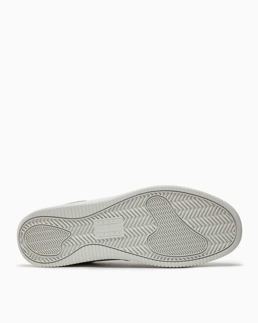 Tommy Hilfiger Basket Leather Logolu Sneaker Black