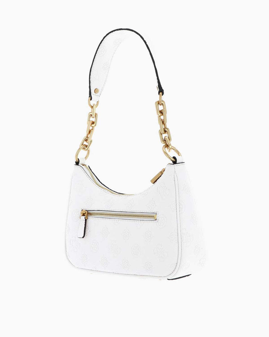 Guess Izzy Peony Zincir Detaylı Omuz Çantası Stone Logo