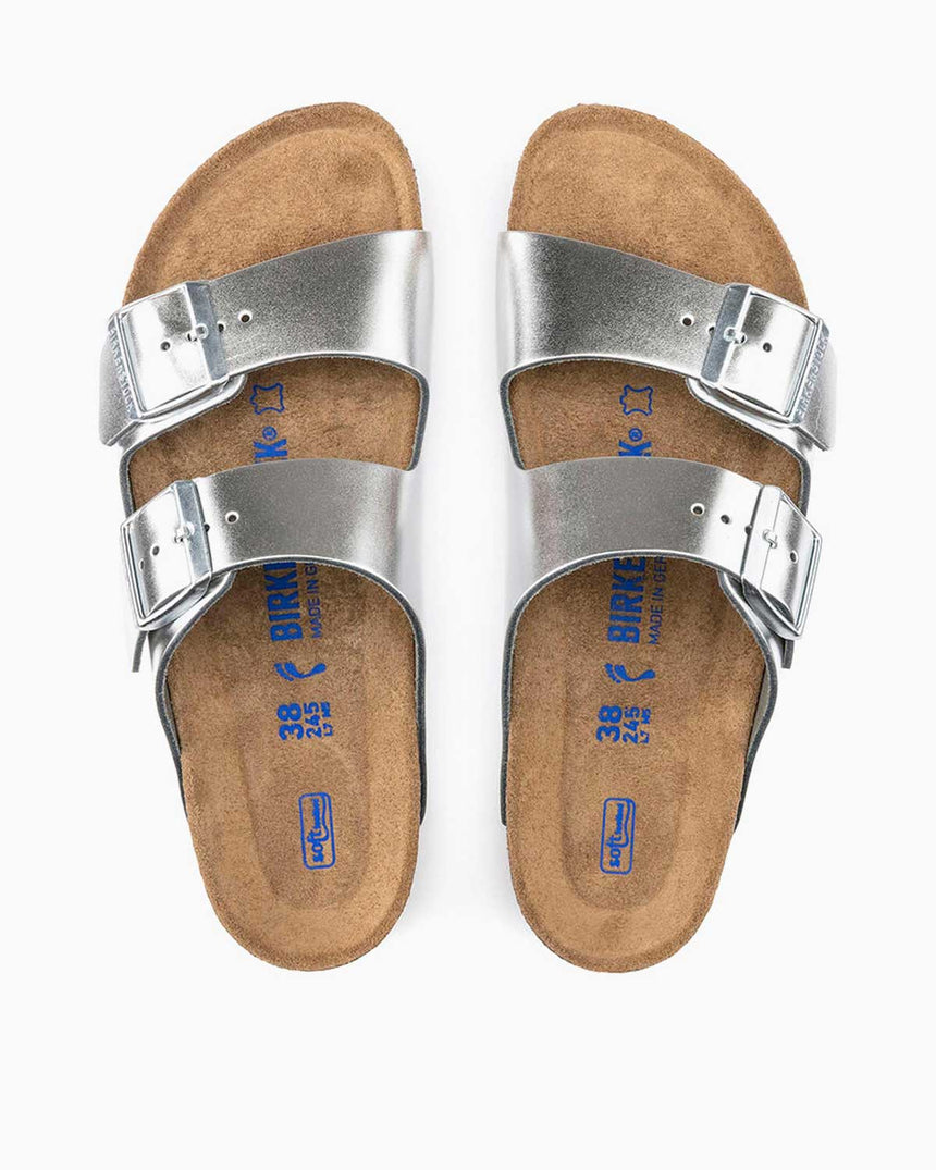 Birkenstock Arizona Nl Sfb Kadın Terlik Gümüş