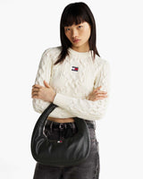 Tommy Hilfiger Pillow Mini Hobo Omuz Çantası Black
