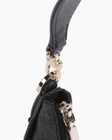 Guess Noreen Top Zip Monogram Omuz Çantası Coal Logo