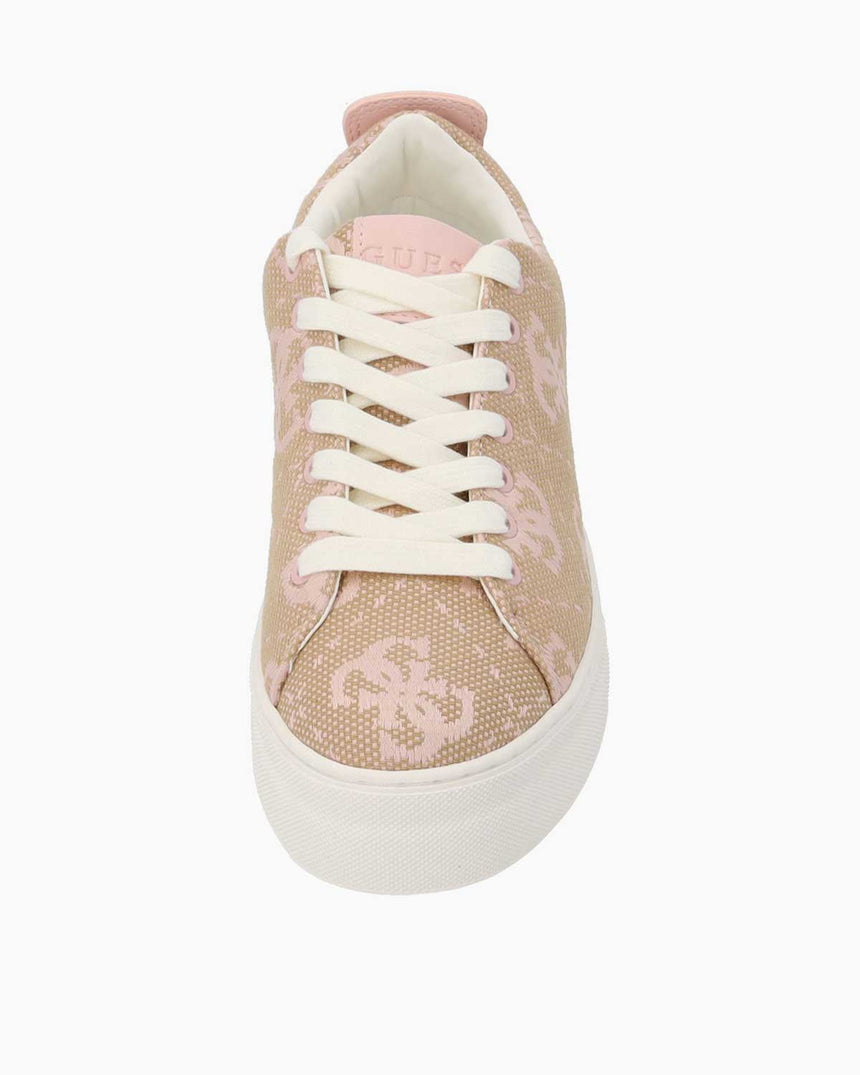 Guess Monogram Desenli Sneakers Beige