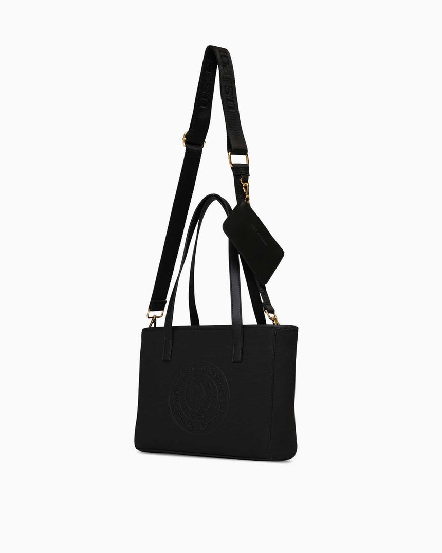 Us Polo Assn Mini Cüzdan Detaylı El Çantası Siyah