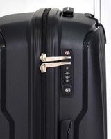 Benetton Trolley Logolu Büyük Boy Valiz Siyah