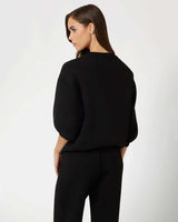 Guess Cecilia Kadın Aktif Scuba Sweatshirt Jet Black A996