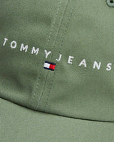 Tommy Hilfiger Linear Logo Şapka Washed Army