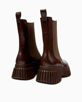 Camper Bcn Rugan Yarım Bot Koyu Kahverengi