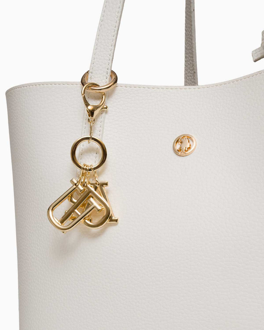 Us Polo Assn Logolu Omuz Çantası Beyaz