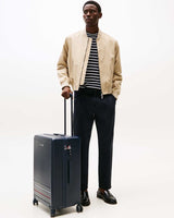 Tommy Hilfiger Suitcase Checked Orta Boy Valiz Space Blue