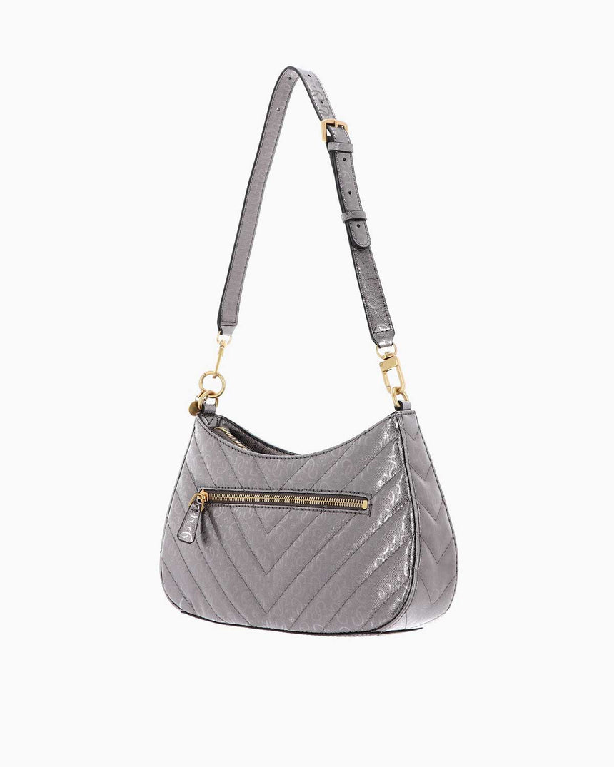 Guess Jania Ayarlanabilir Askılı Omuz Çantası Pewter
