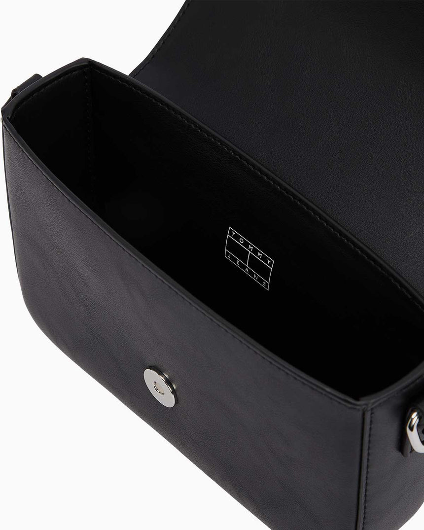 Tommy Hilfiger Ess Must Flap Logolu Çapraz Askılı Çanta Black