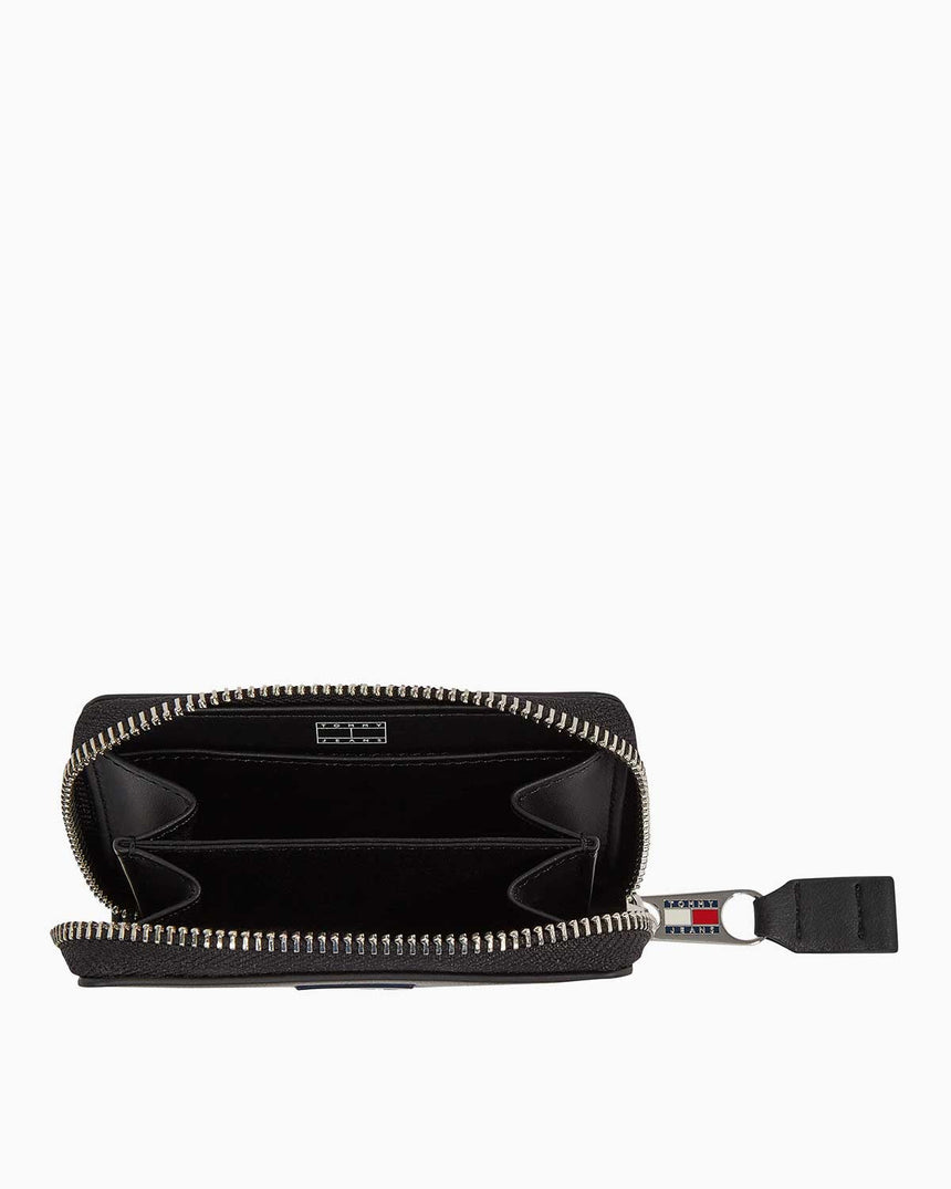 Tommy Hilfiger Ess Must Small Zip Around Wallet Cüzdan Black