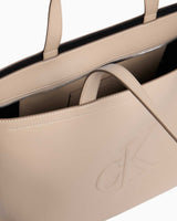 Calvin Klein Sculpted  Slim Tote El Çantası Crockery