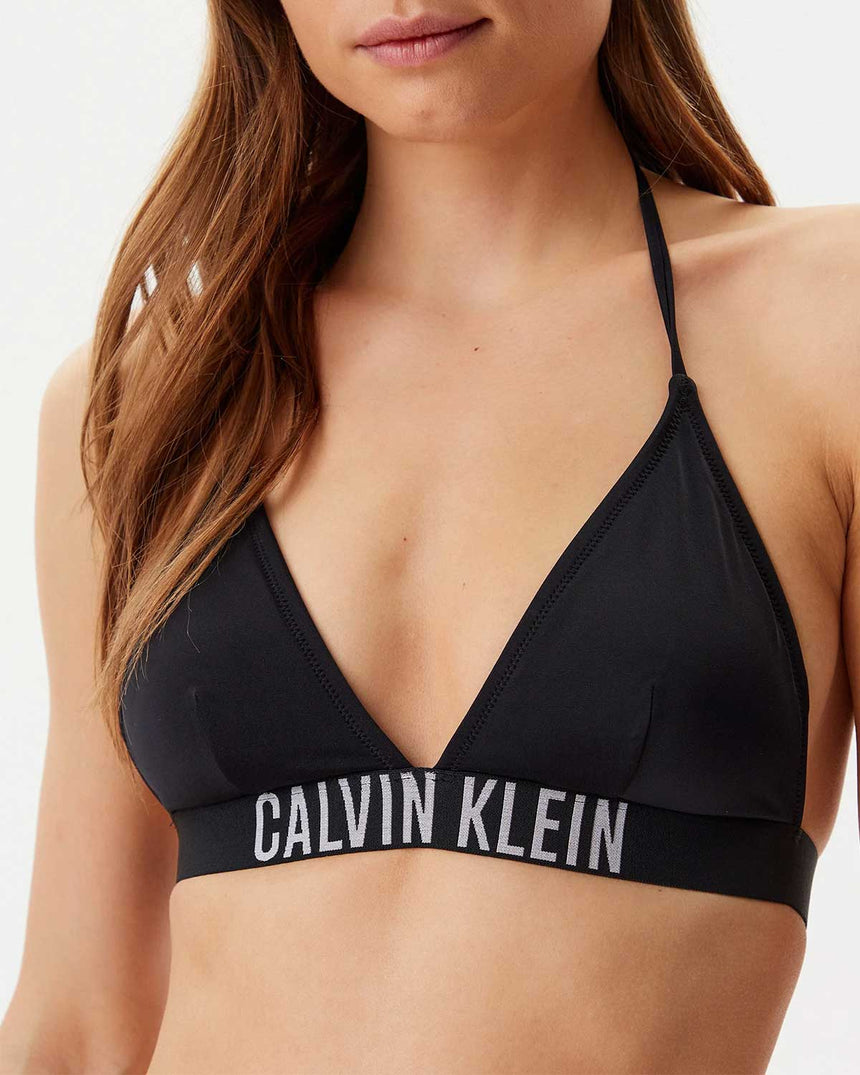 Calvin Klein Triangle Bikini Üstü Storm Blue