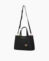 Us Polo Assn Logo Detaylı Aksesuarlı El Çantası Siyah