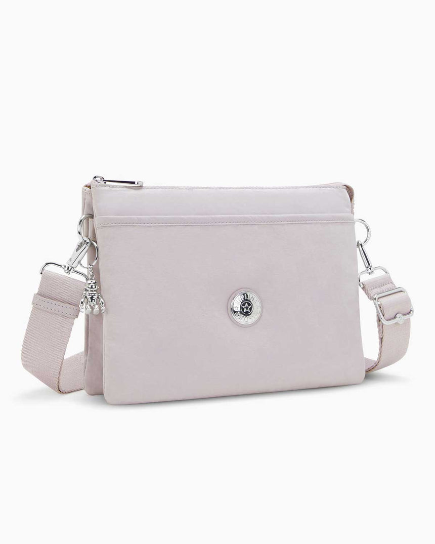 Kipling Riri L Basic Elevated Çapraz Askılı Çanta Gleam Silver