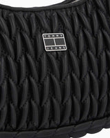 Tommy Hilfiger Iconic Quilted Omuz Çantası Black
