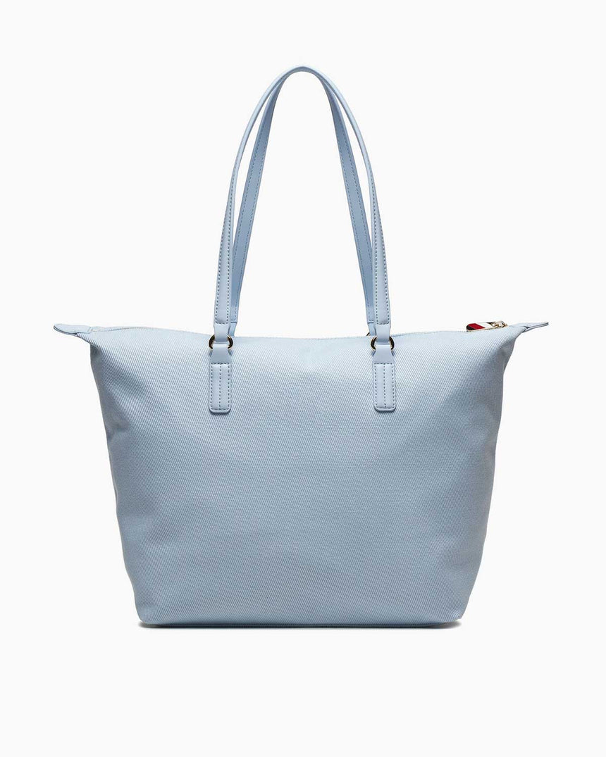 Tommy Hilfiger Poppy Canvas Tote Omuz Çantası Blue