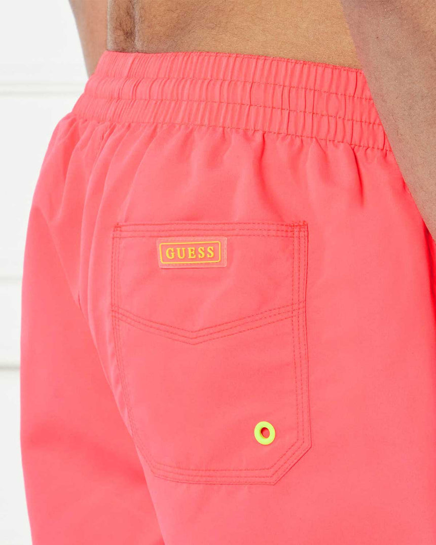 Guess Swimtrunk Neon Deniz Şortu Fuxia Fluo