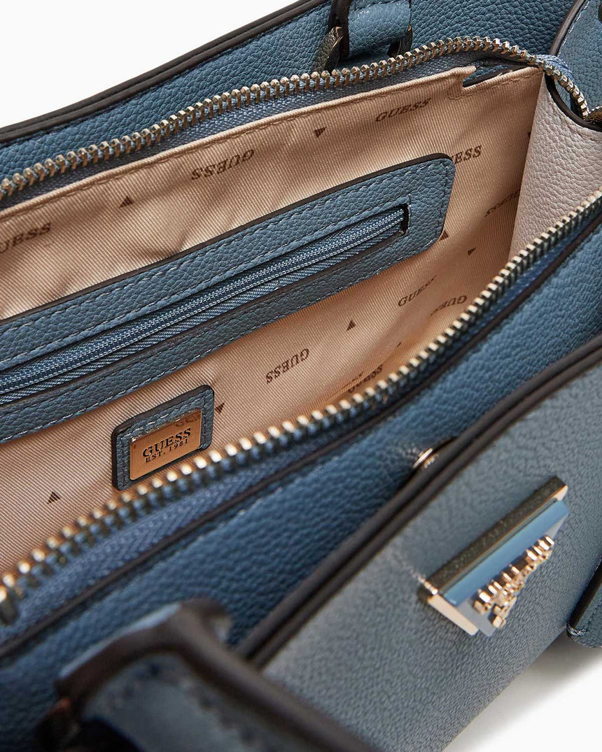 Guess Emiliya Girlfriend Aksesuarlı Omuz Çantası Slate