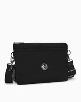 Kipling Riri  L Elevated Jacquard Kadın Omuz Çantası BLACK SIGNATURE JQ