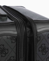 Guess Berta 22 In 8-Wheeler Monogram Desenli Orta Boy Valiz Coal Logo