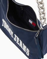 Tommy Hilfiger Iconic Kalın Zincirli Omuz Çantası Dark Night Navy
