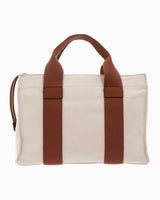 Guess Canvas Small Mini El Çantası Natural Cognac