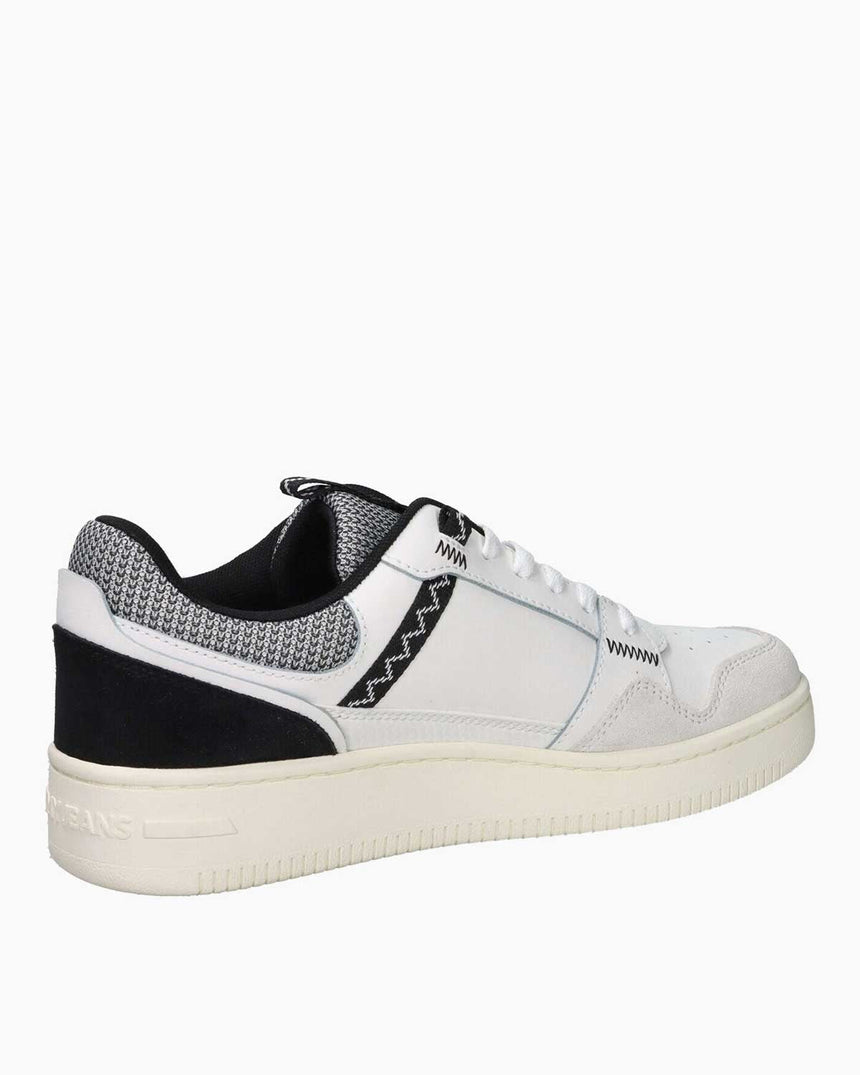 Tommy Hilfiger Zion Tjm Retro Basket Erkek Sneaker Ecru/Black