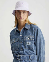 Calvin Klein Monogram Embro Bucket Hat Şapka Purple