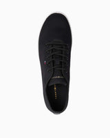 Tommy Hilfiger Canvas Lace Up Sneaker Black