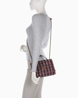 Guess Giully Convertible El Çantası Burgundy Multi