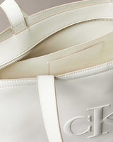 Calvin Klein Sculpted  Slim Tote El Çantası Lily White
