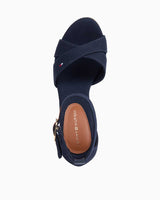 Tommy Hilfiger Flag High Wedge Espadrilles Terlik Space Blue