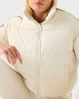 Guess New Jean Puffer Jack Kadın Aktif Mont Ocean Salt