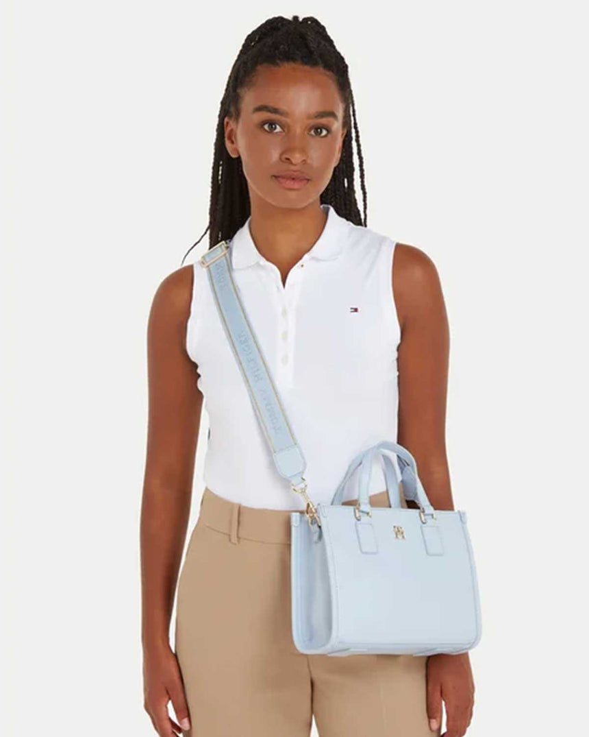Tommy Hilfiger Uzun Askı Detaylı Mini El Çantası Breezy Blue
