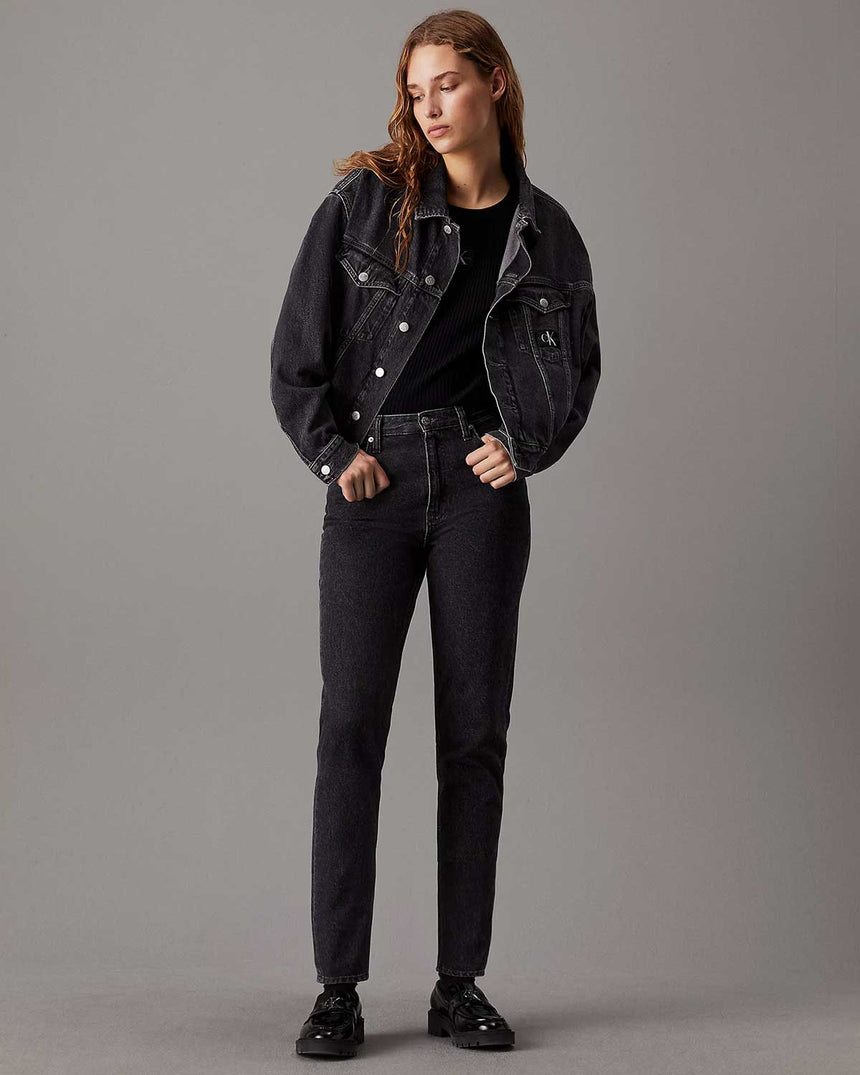 Calvin Klein Tapered Mom Jean Pantolon Denim Grey